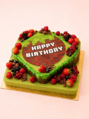 Gâteau Anniversaire Minecraft